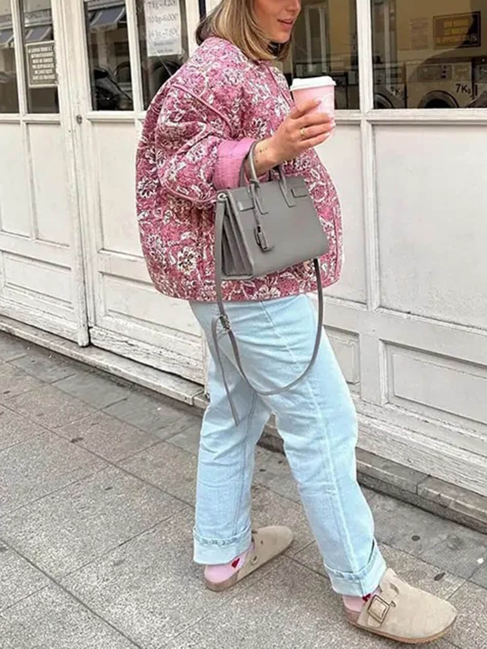 Vintage Fashion Floral Print Jacket