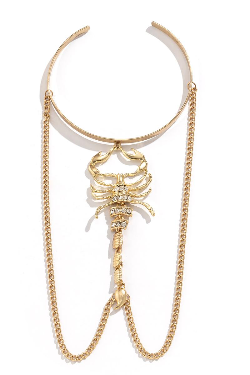 Rhinestone Metal Cuff Bracelet