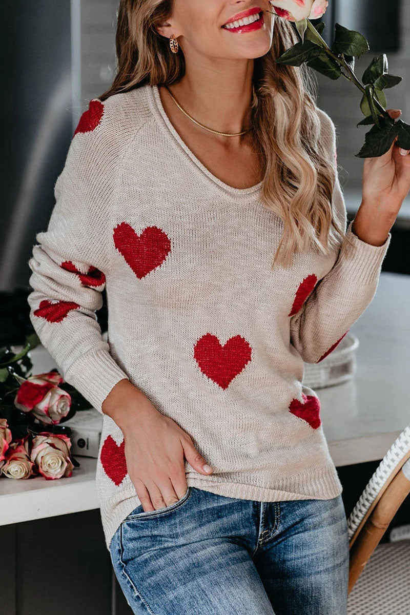 Fashion Casual Print Basic V Neck Mid Waist Tops