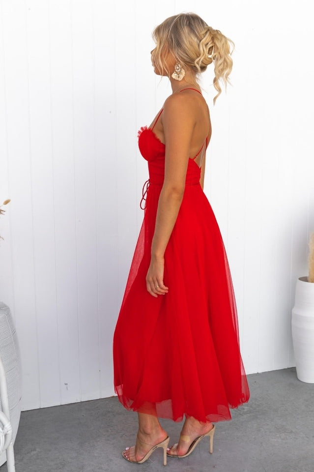 Cindy Tulle Midi Dress