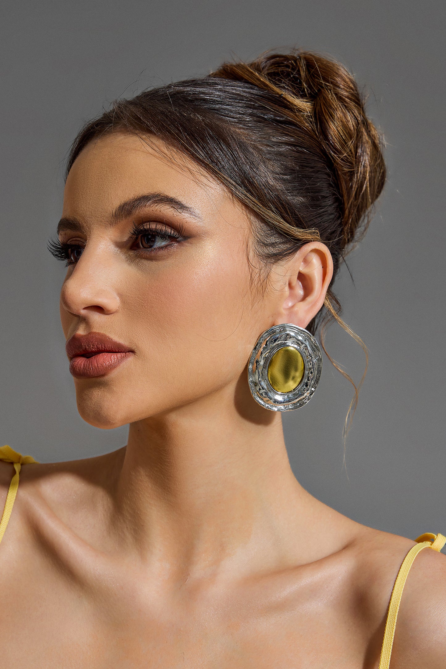 Oval Stud Earrings
