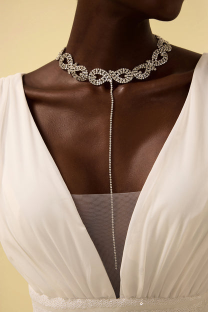 Faux Diamond Choker