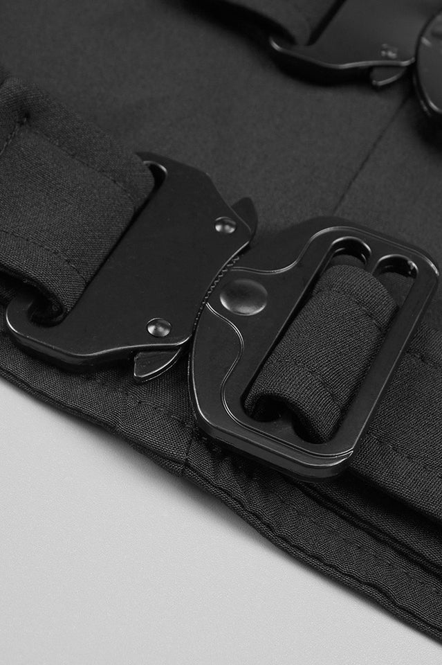 Buckle Detail Top + Skirt Set