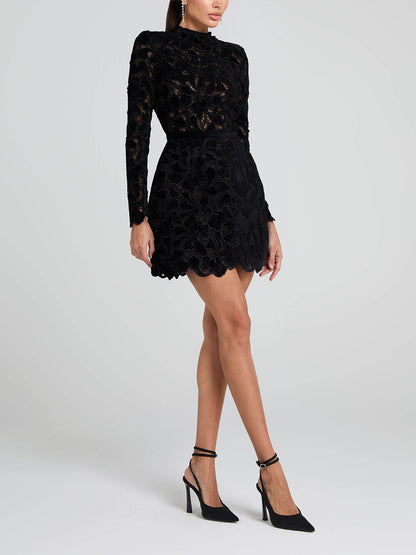 Elegant And Sophisticated Lace Mini Dress