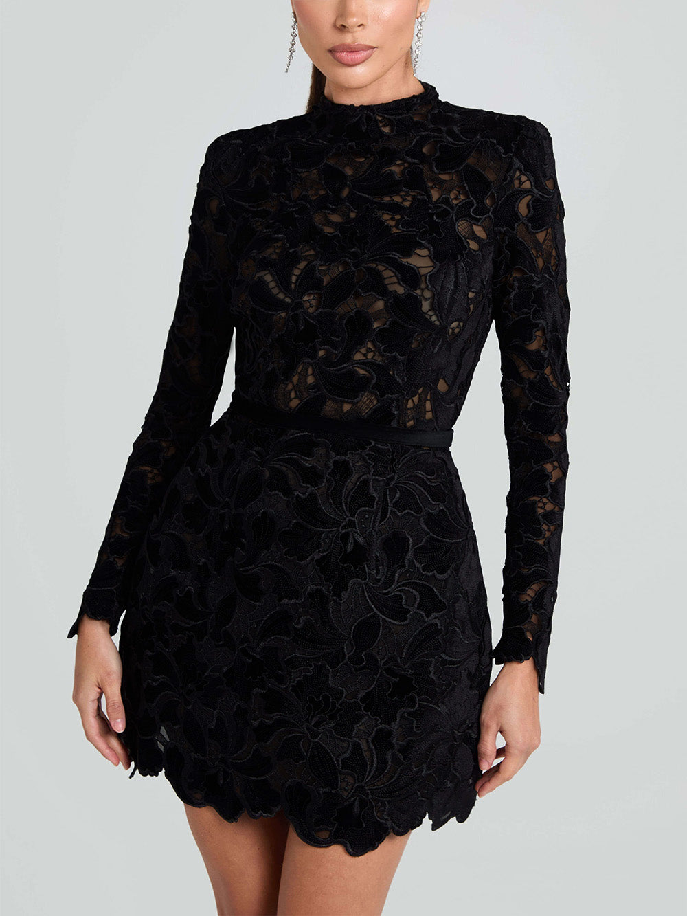Elegant And Sophisticated Lace Mini Dress