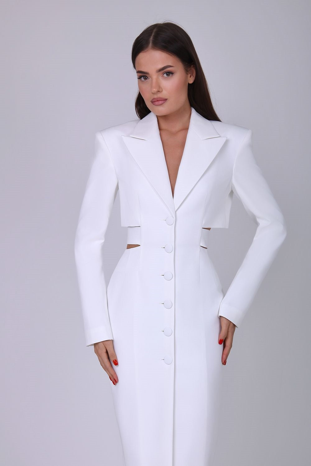 Antonia Cut Out Blazer Midi Dress