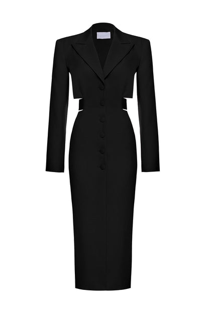 Antonia Cut Out Blazer Midi Dress