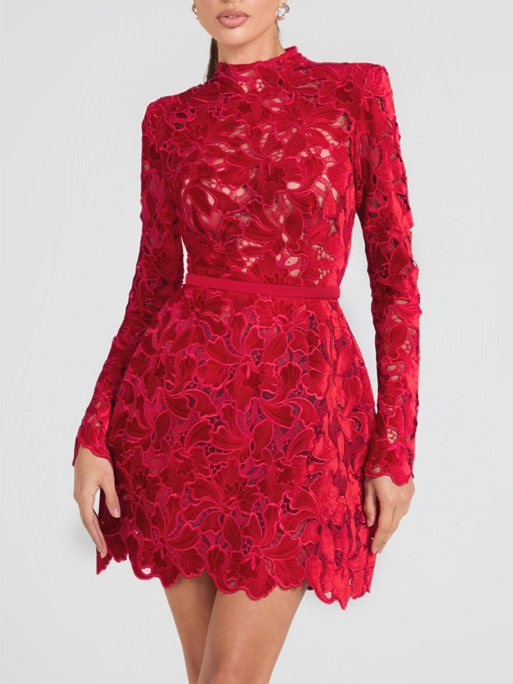 Elegant And Sophisticated Lace Mini Dress