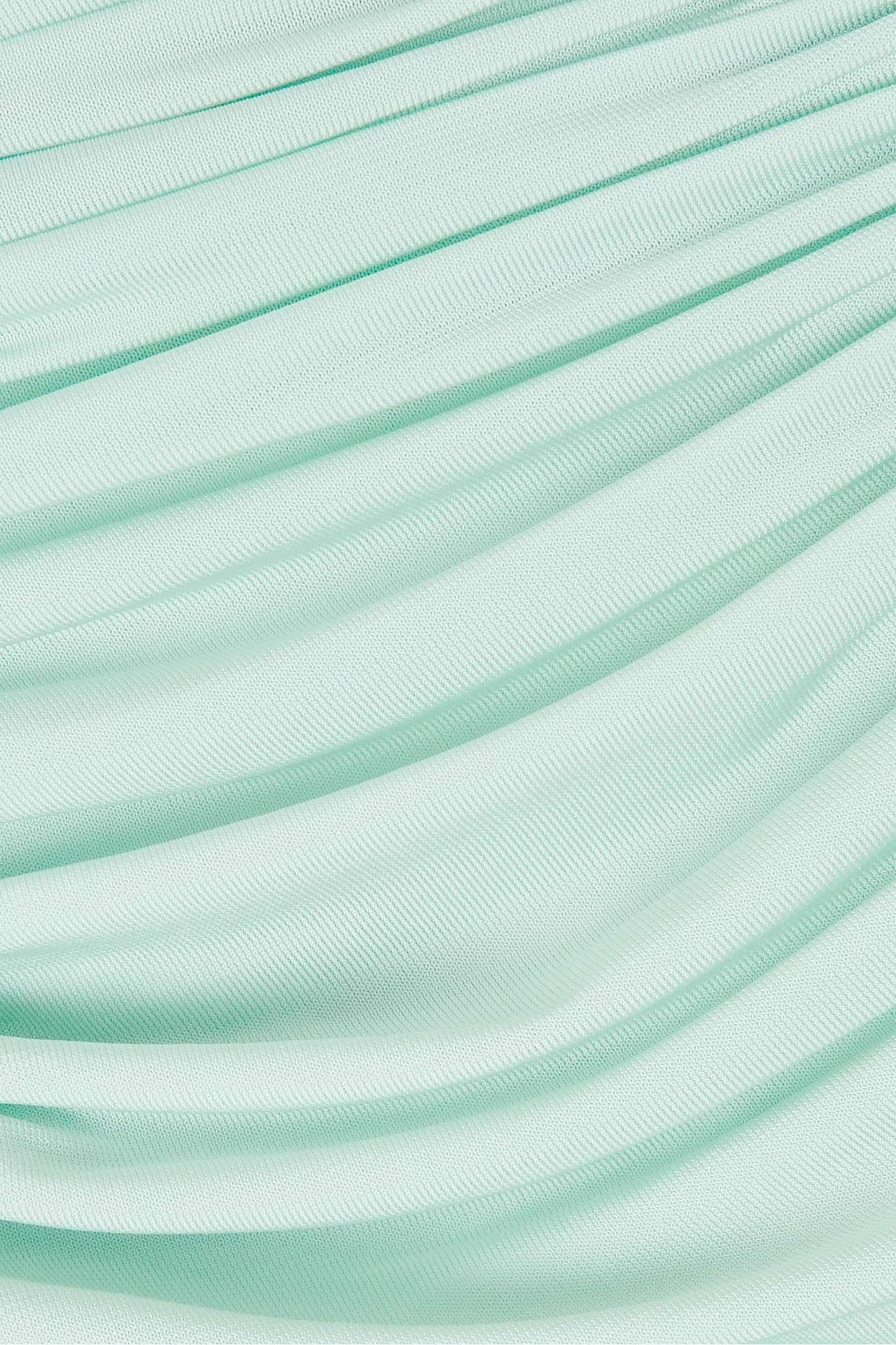 Jersey Gathering High Neck Maxi Dress