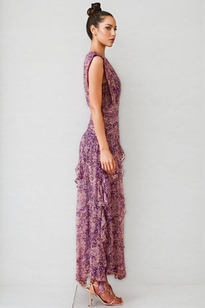 Phaedra Round Neck Sleeveless Maxi Dress