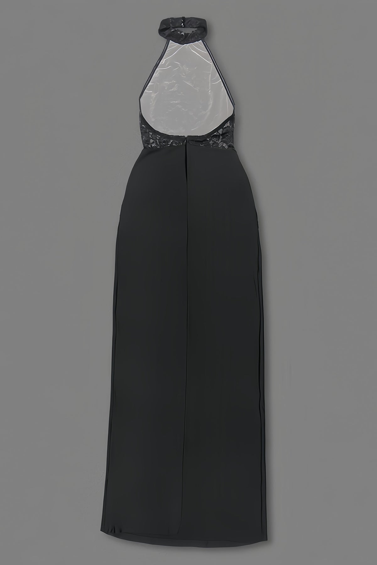 Beli Black Lace Slim Maxi Dress