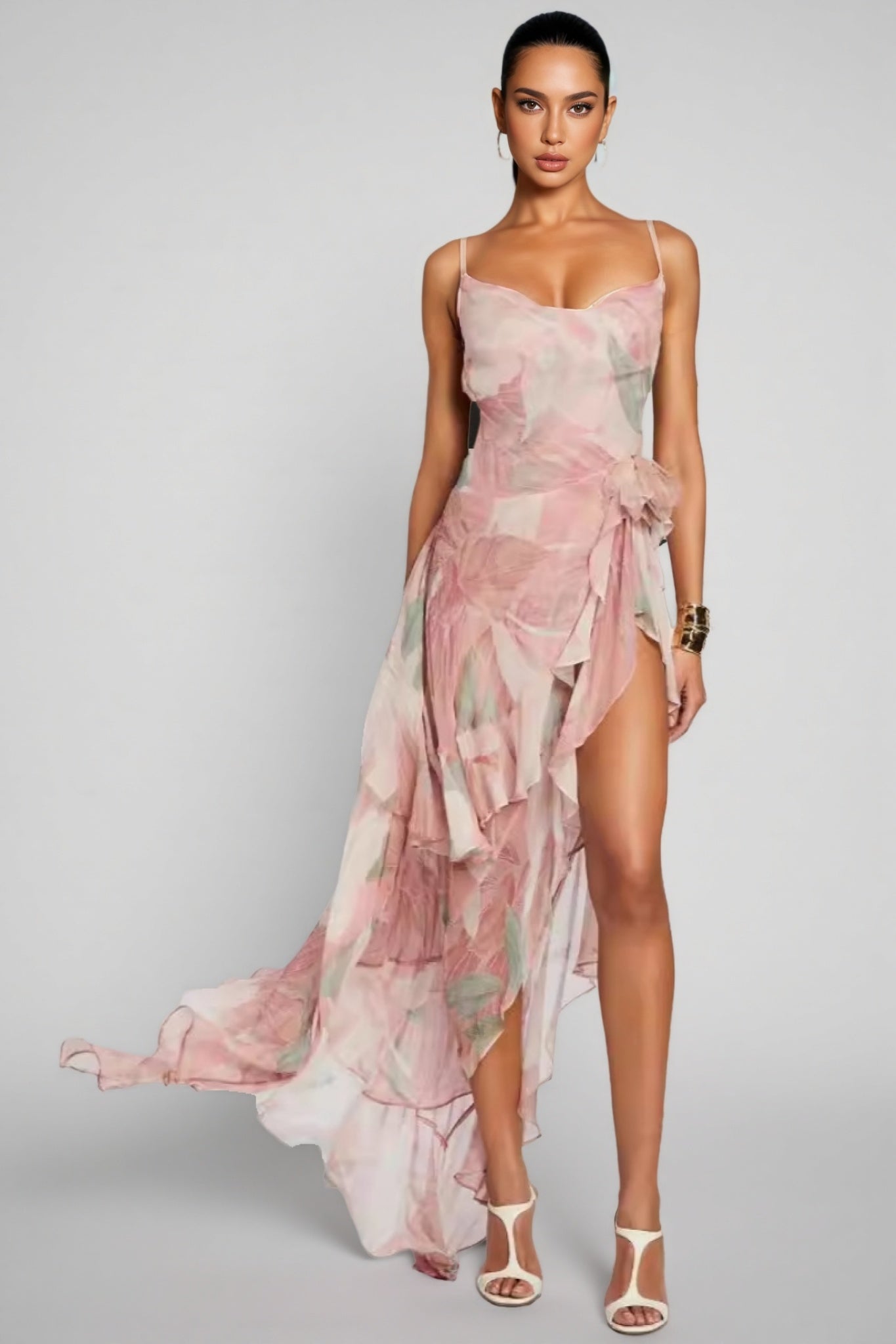 Una Backless Split Sexy Maxi Dress