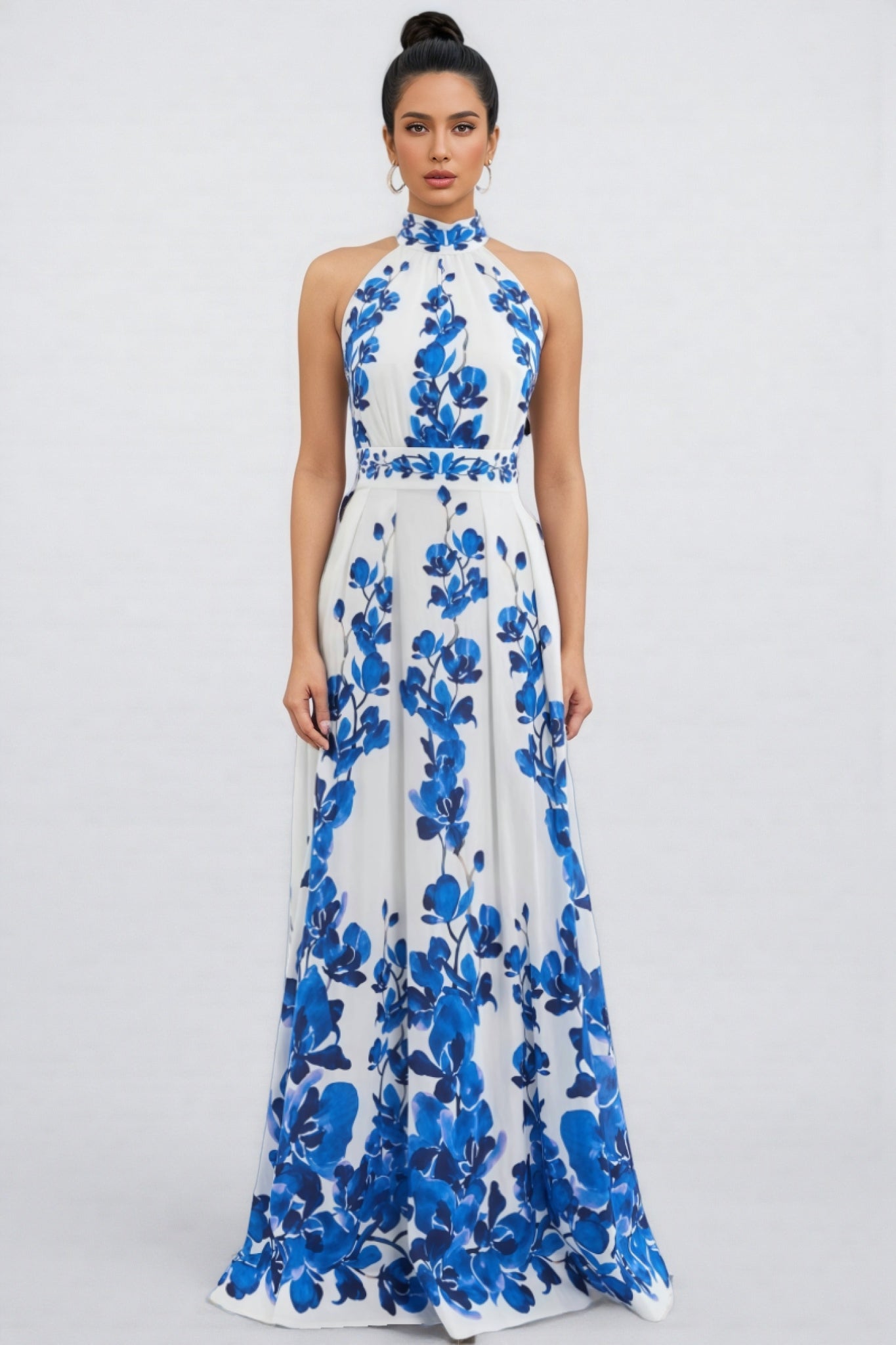 Lucad Orchid Blues Maxi Dress