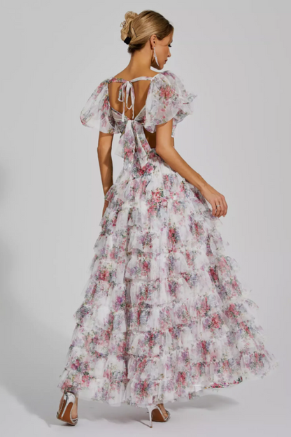 Braylee Purple Floral Ruched Set